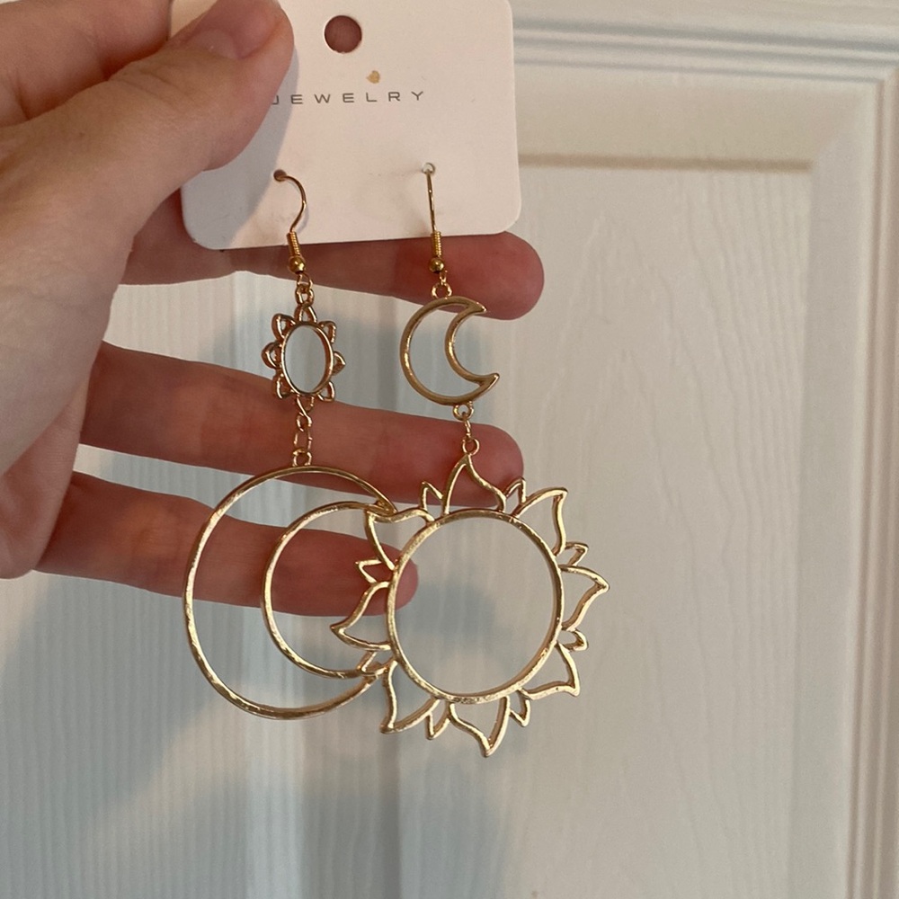 Sun And Moon Celestial Earrings
